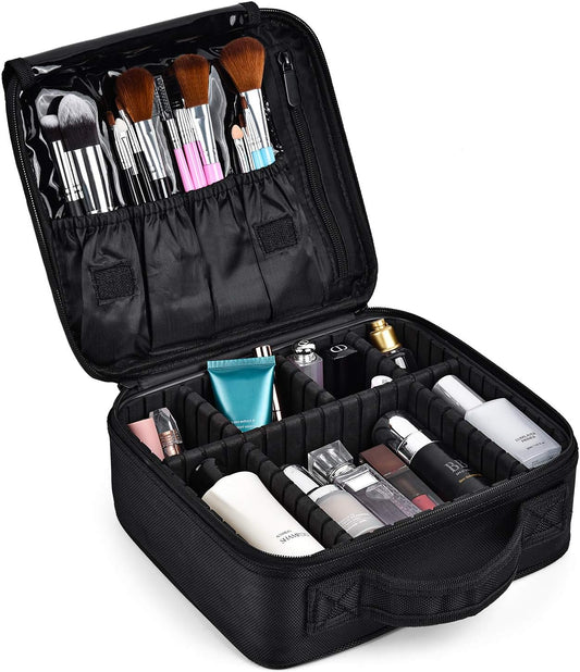 Make up Bag Professional Beauty Case Da Viaggio Makeup Astuccio per Trucco Valigetta Organizzativa Borsa Trucchi Custodia Cosmetica Impermeabile Con Divisori Regolabili